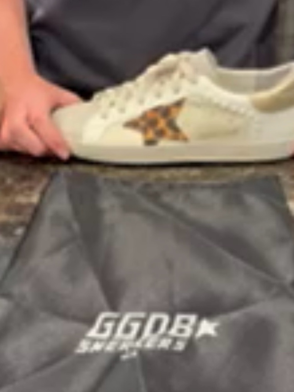Leopard and pearl accent golden goose sneakers - Picture 5 of 5